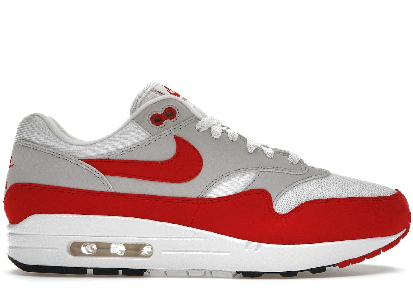 Nike air max 1 red and grey hotsell