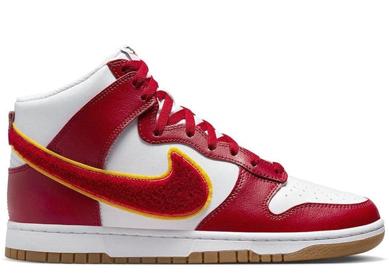 Nike Dunk High Chenille Swoosh White Gym Red – Court Order