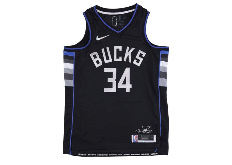 Nike NBA Milwaukee Bucks Giannis Antetokounmpo MVP Jersey Black Court Order