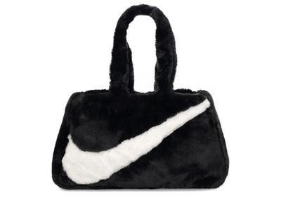NIKE Accessories Nike NSW Faux Fur Tote Purse Bag Black