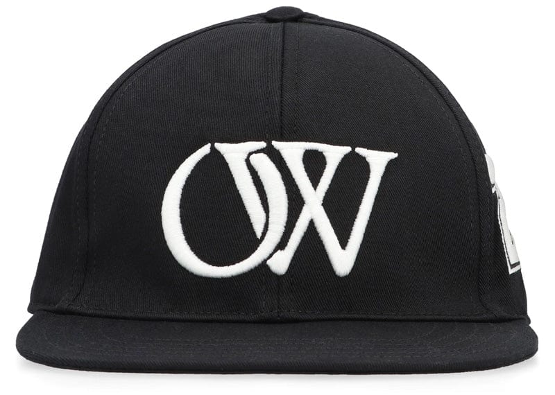 Off-White Logo Embroidered Baseball Cap Black – Court Order