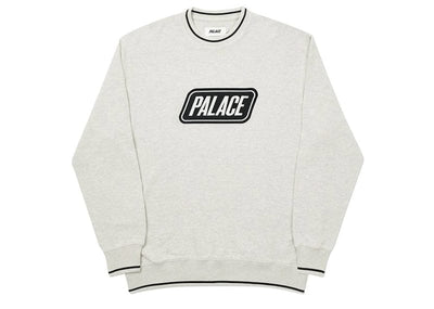 Palace streetwear Palace Das Palace Waffle Crew Grey Marl
