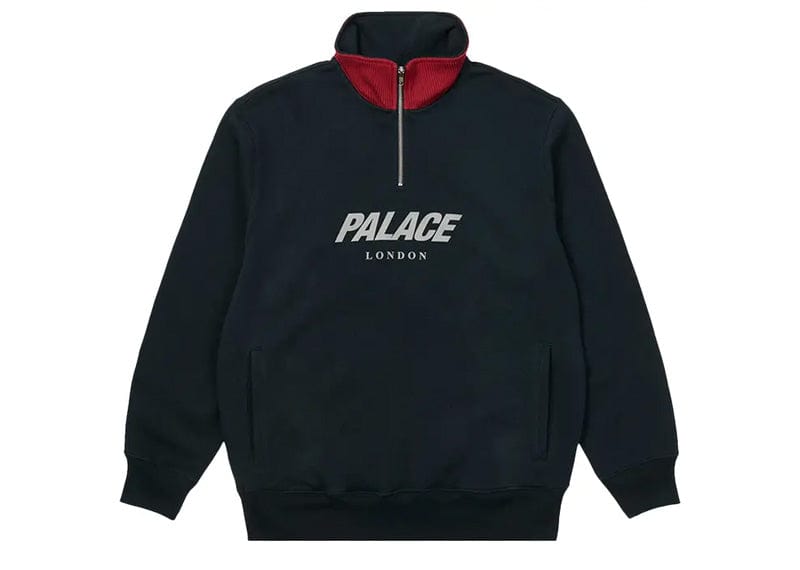 PALACE   RIB　1/4　ZIP　FUNNEL　M ネイビー Palace Rib 1/4 Zip Funnel Navy – Court Order