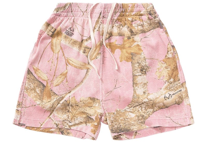 パンツ 9090 OG Logo Vintage Shorts pink Represent Real Tree Mesh Shorts Washed Pink – Court Order