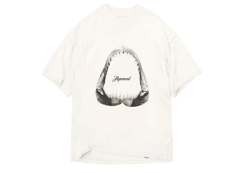 Represent Shark Jaws T-shirt Flat White – Court Order