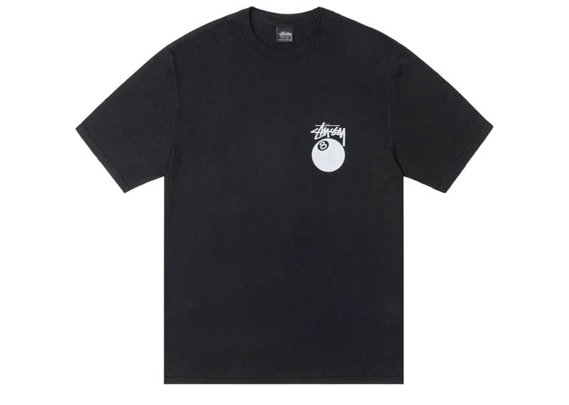 Stussy 8 Ball Pigment Dyed Tee Black – Court Order