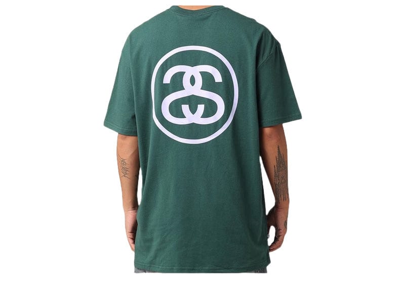 Tシャツ・カットソー Stussy SS Link T-Shirt Green Nike x Stussy SS Link L/S T-shirt Green – Drexlers