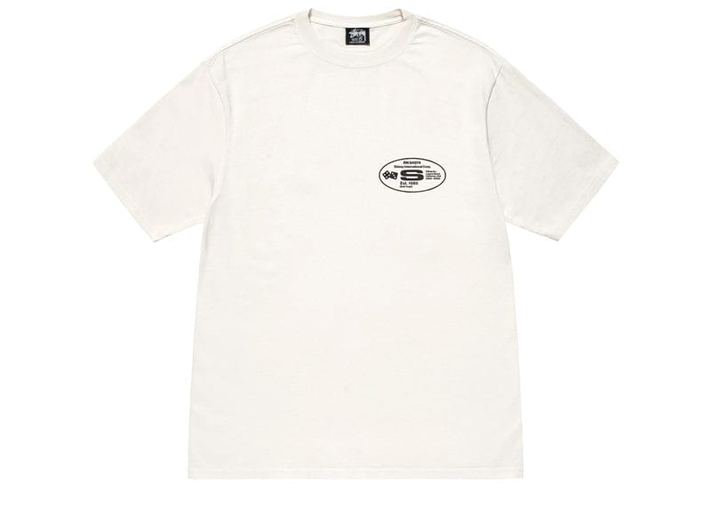 Stussy Oval Corp. Pigment Dyed Tee Natural – Court Order