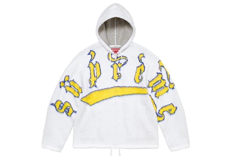 Supreme Accent Brushed Zip Up Hooded Sweater White – Court Order Supreme Accent Brushed Zip Up Hooded Sweater White – Court Order