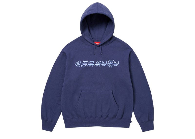 トップス Supreme Blackletter Hooded Washed Navy Supreme Blackletter Hooded Sweatshirt Washed Navy – Court Order