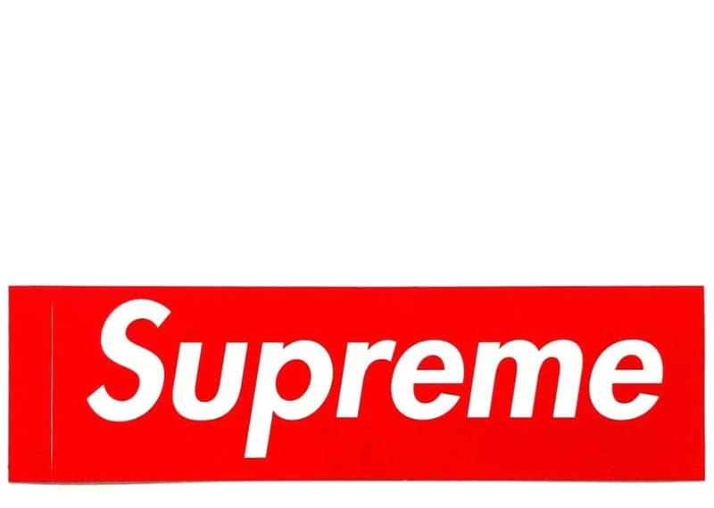 Classic Authentic Red Supreme Box Logo Sticker