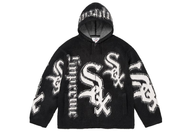 シュプリーム Supreme Chicago White Sox Zip Up Hooded Sweater Black – Court Order
