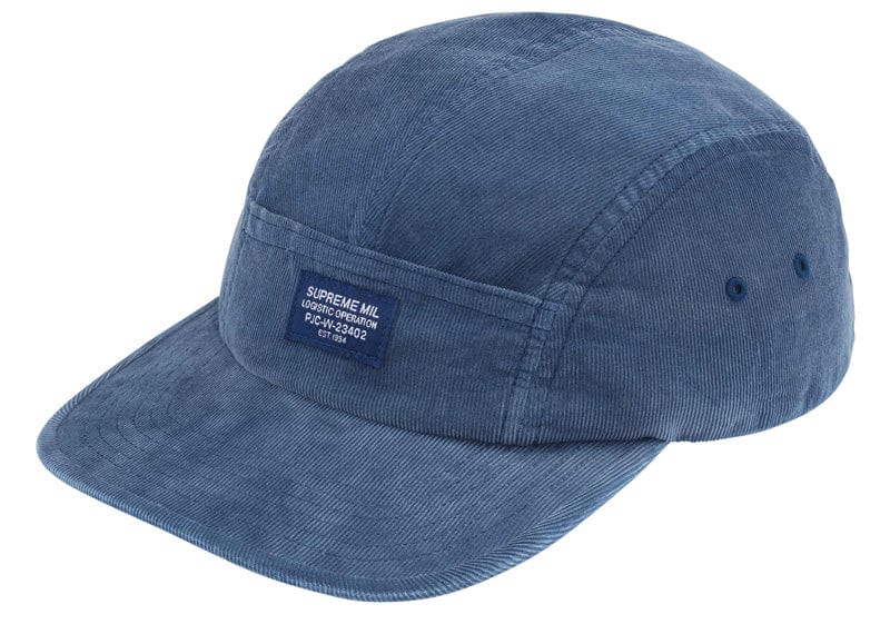 Supreme Corduroy Pocket Camp Cap (FW24) Blue – Court Order