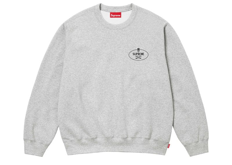 Supreme Crest Crewneck (FW24) Ash Grey – Court Order