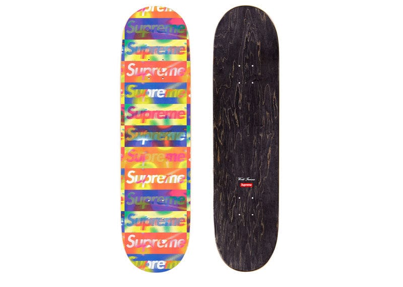 Supreme Distorted Logo Skateboard Deck Yellow – Court Order