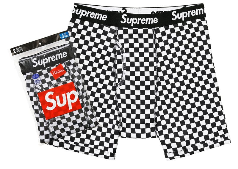 Supreme®/Hanes® Boxer Briefs (2 Pack) Supreme Hanes Boxer Briefs (2 Pack) Checkered – Court Order