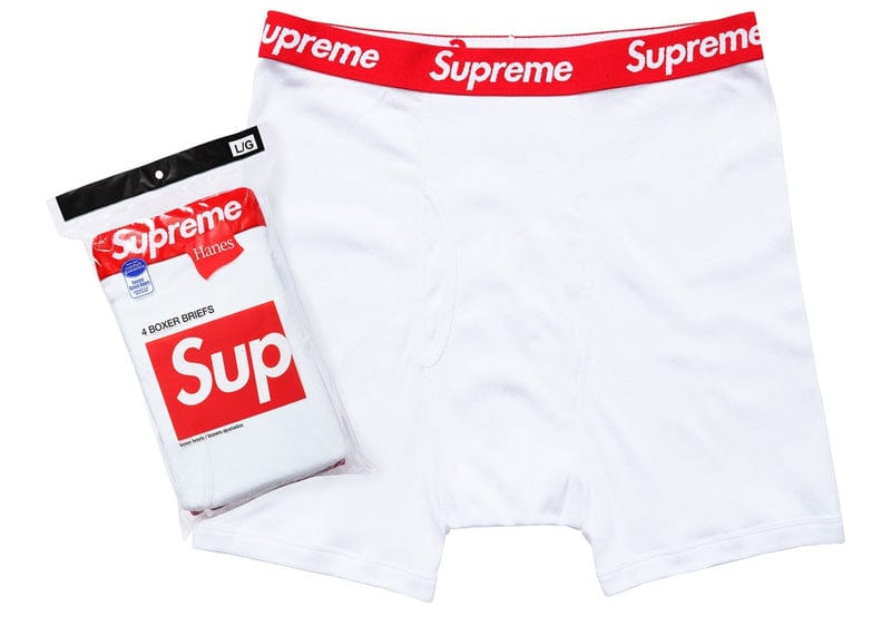 Supreme/Hanes BOXER BRIEFS Mサイズ Supreme Hanes Boxer Briefs (Single) White – Court Order