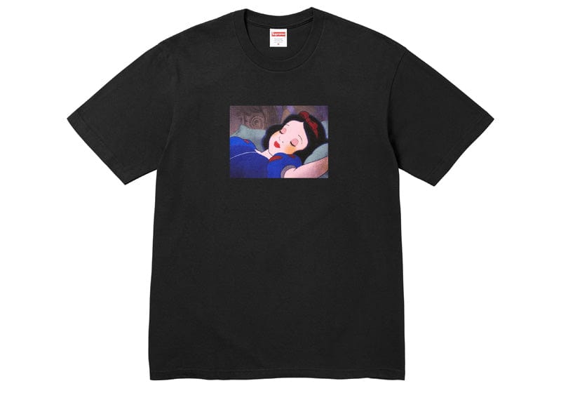 Supreme Snow White Tee Black – Court Order