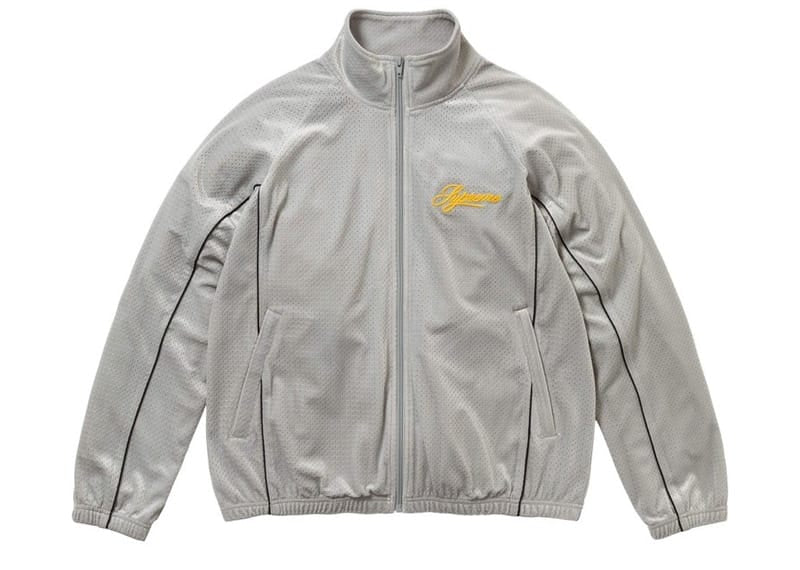Supreme Velour Mesh Track Jacket Silver – Court Order