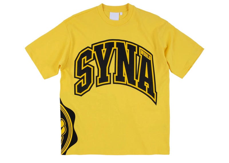 synawould tシャツ Syna World College Tee Yellow – Court Order