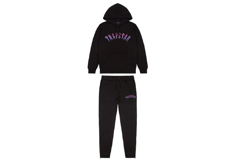 Trapstar Liquid Ice Arch Hooded Tracksuit Black – Court Order
