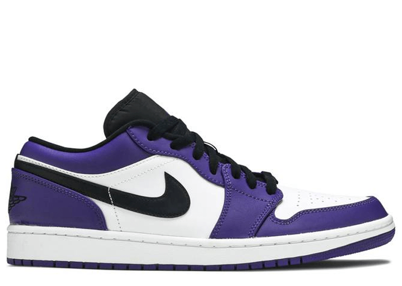 Jordan 1 Low Court Purple White Court Order