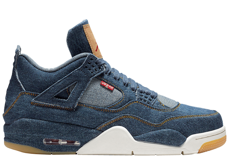 Jordan 4 Retro Levi s Denim Tag with Levi s Logo Court Order