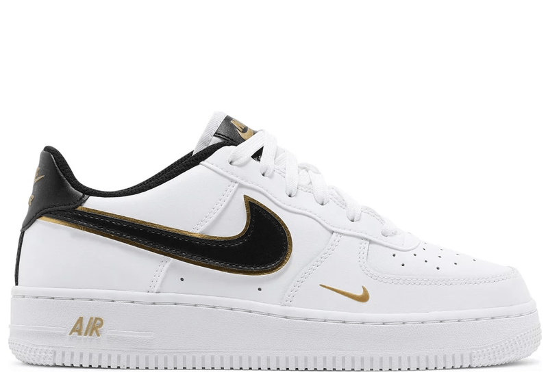 Nike air force 1 07 sneaker low white metallic gold Clearance
