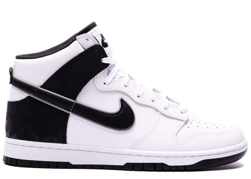 nike dunk high retro black white