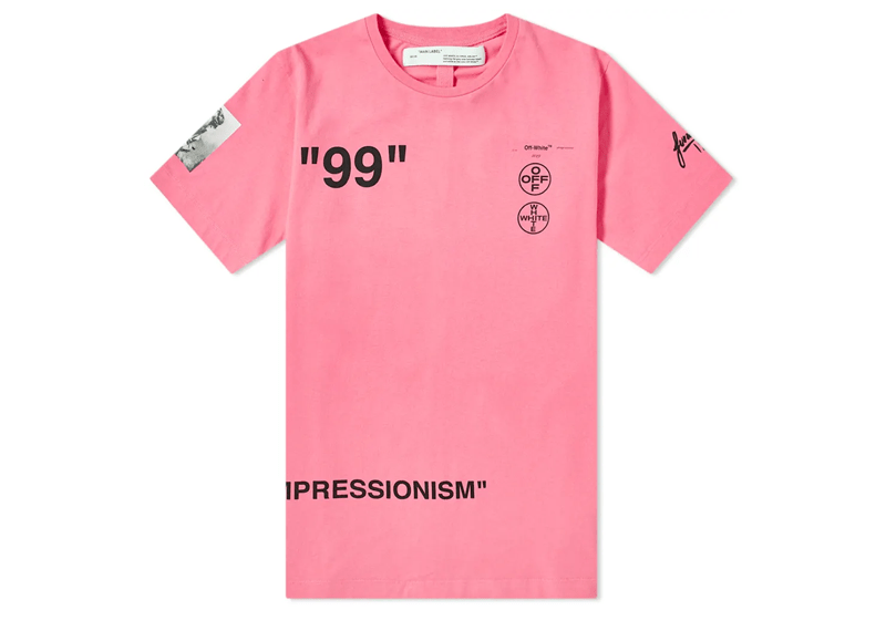 Off white shirt pink best sale