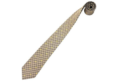 Gucci Narrow Silk Neck Tie Beige