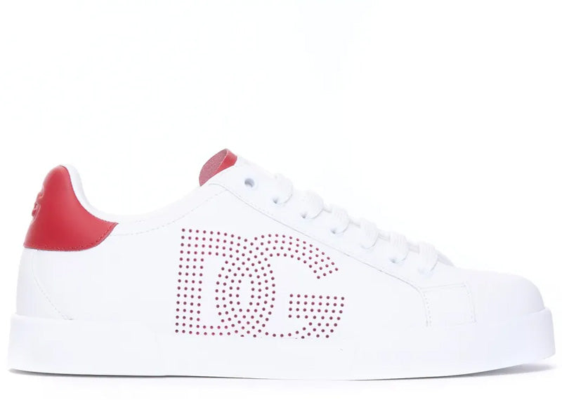 Dolce & Gabbana Calfskin Portofino White Red