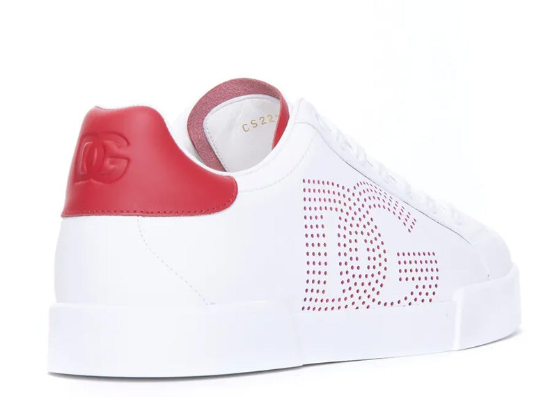 Dolce & Gabbana Calfskin Portofino White Red