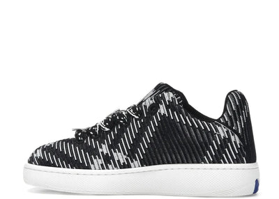 Burberry Check Knit Box Sneaker Black White