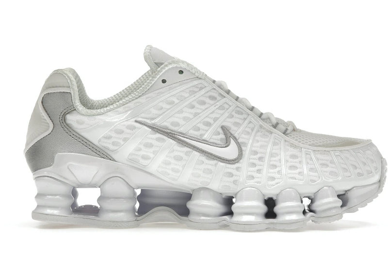 Nike Shox TL White Metallic Silver Max Orange (Women&