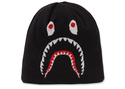 A Bathing Ape Accessories A Bathing Ape 2nd Shark Knit Beanie Black