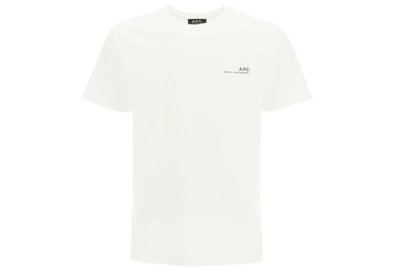 A.P.C Streetwear A.P.C. logo-print T-shirt WHITE