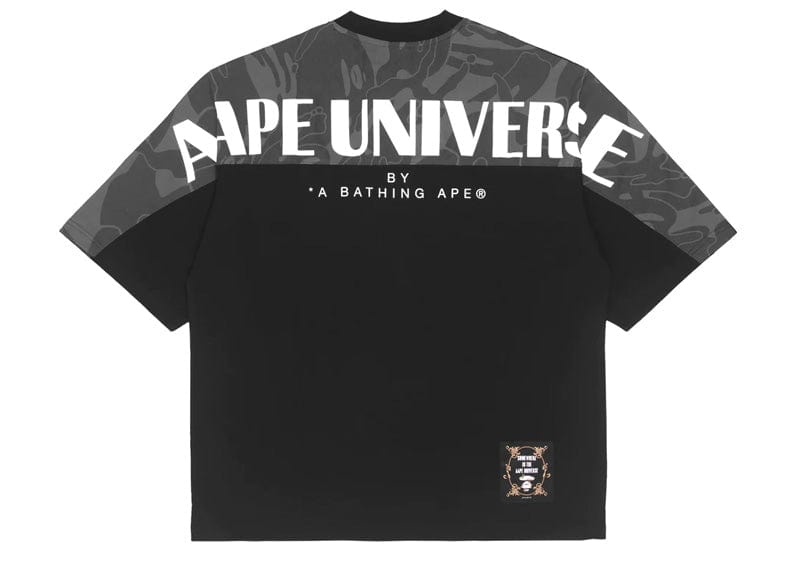 AAPE Streetwear AAPE Black Aape Universe T-shirt