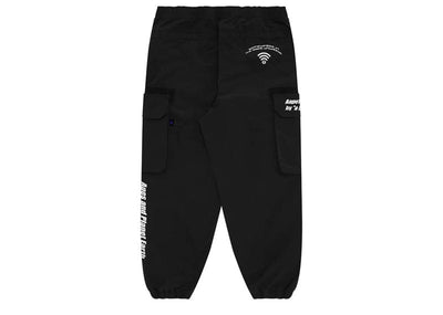 AAPE Streetwear AAPE Black Bonded Cargo Pant