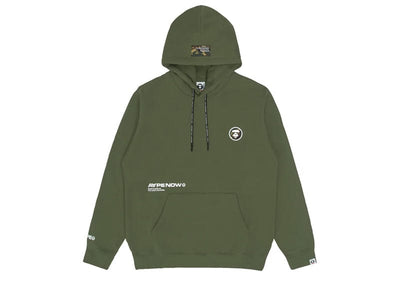 AAPE Streetwear AAPE By A Bathing Ape Badge Logo Hoodie khaki