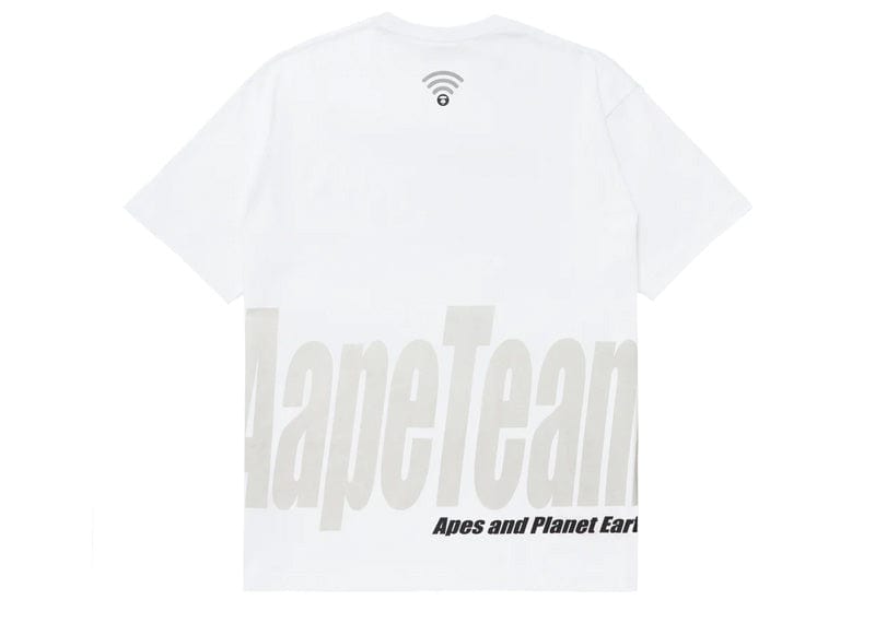 AAPE Streetwear AAPE by a bathing ape logo-print cotton t-shirt white