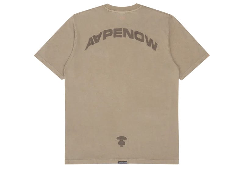 Aape Streetwear Aape by a bathing ape moon patch khaki tee