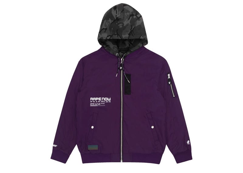 AAPE Streetwear AAPE Lightweight Reversible Jacket Purple