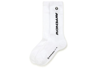 Aape Accessories Aape Moonface Embroidered Logo Socks White