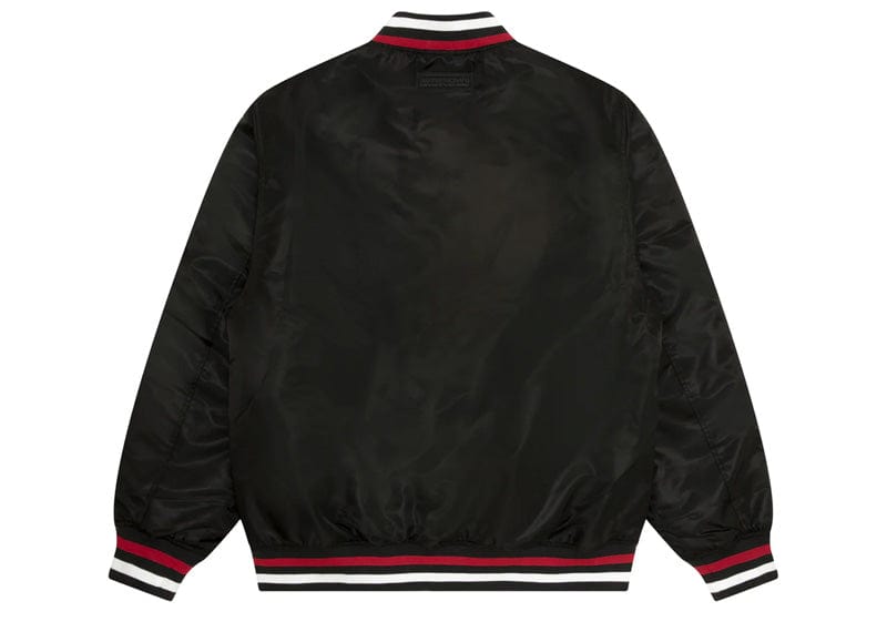 AAPE Streetwear AAPE Now Moonface Baseball Jacket Black Red