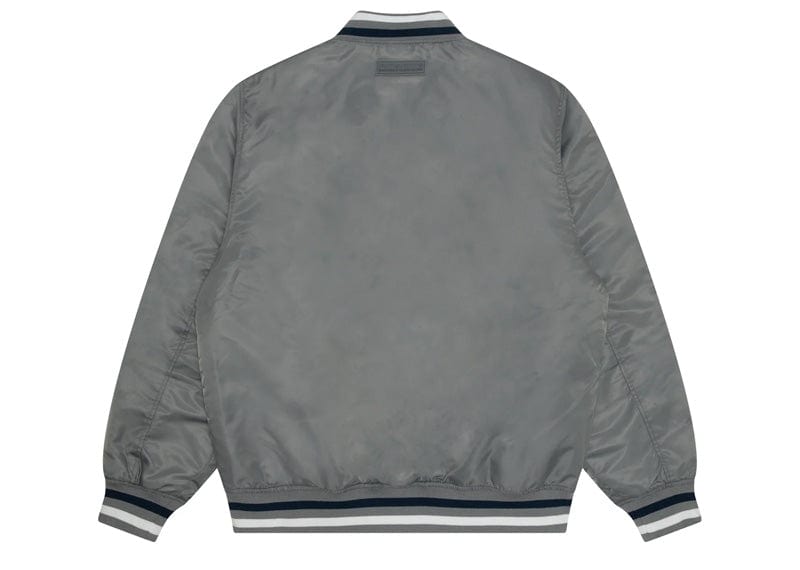 AAPE Streetwear AAPE Now Moonface Baseball Jacket Grey