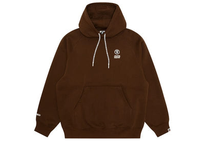AAPE Streetwear AAPE Now Moonface Logo Hoodie Brown