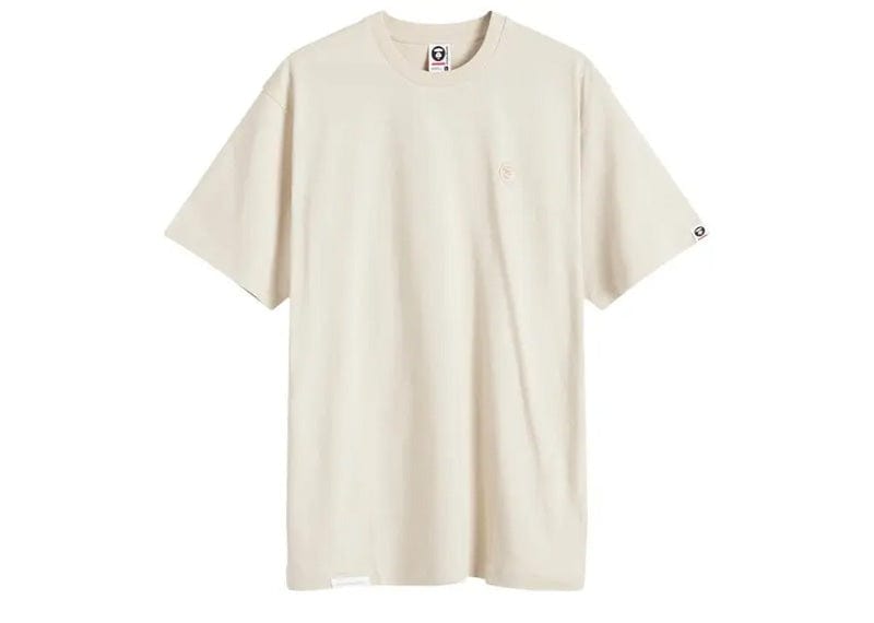 AAPE Streetwear AAPE One Point Tee Beige