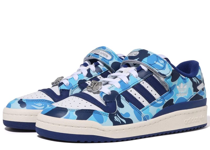 adidas sneakers adidas Forum 84 Low Bape 30th Anniversary Blue Camo