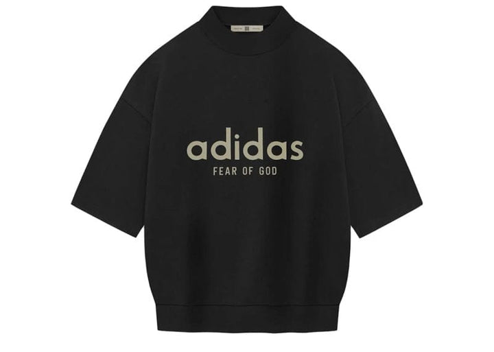 adidas x Fear of God Athletics Heavy Jersey 3/4 Mock Tee Black
